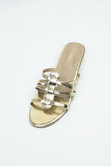 Bella Gold flat sandals (11075) - Spunkz