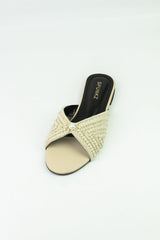 Pearl Fawn Flats Slipper (11005) - Spunkz