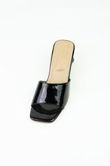 Black Block Heel Sandals - Spunkz