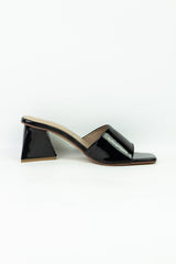 Black Block Heel Sandals - Spunkz