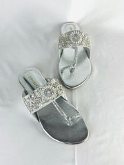 Kolhapuri Chappal (Silver) - Spunkz