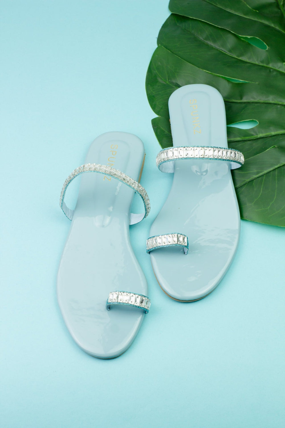 Blue Strap Slides (11074) - Spunkz