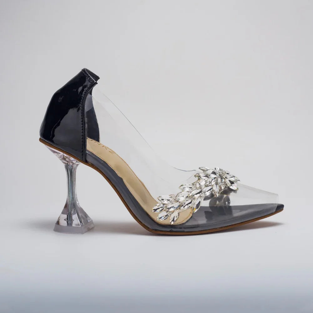 Julia Transparent Pumps Heel - 11078 - Spunkz