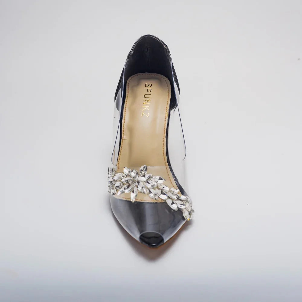 Julia Transparent Pumps Heel - 11078 - Spunkz