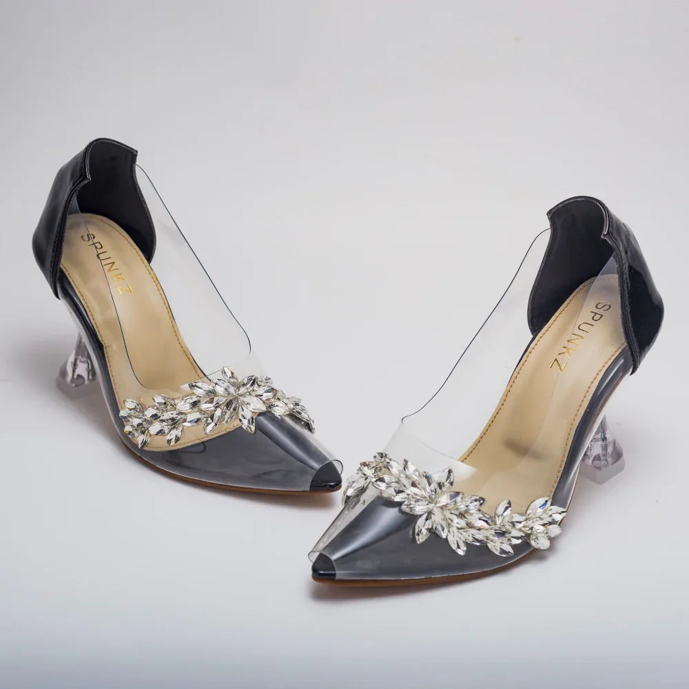 Julia Transparent Pumps Heel - 11078 - Spunkz