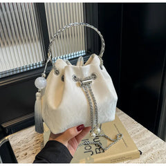 White Potli Bag 9889