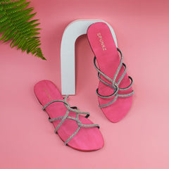 Sandy Pink Slippers (11046) - Spunkz