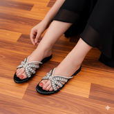 Kali Black Slippers (11037)