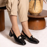Block Black Sandals (12002)