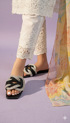 Diamante Black Flats