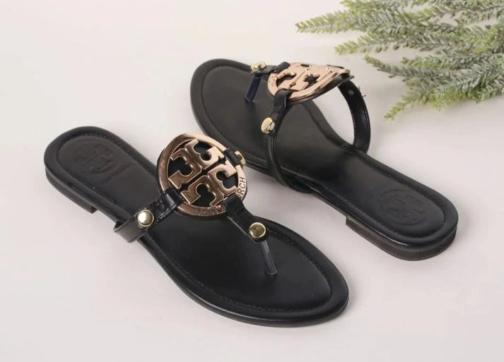 Buckle Flat Slippers