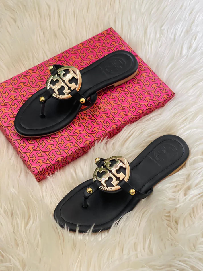 Buckle Flat Slippers