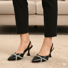 Slingback Kitten Heels