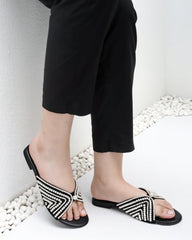 Pearl Black Slipper (11005) - Spunkz