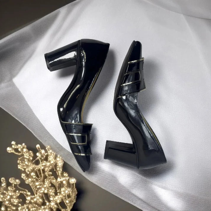 H-Style Court Shoes (Black)