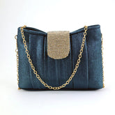 Diamond Flap Crossbody Clutch Bag