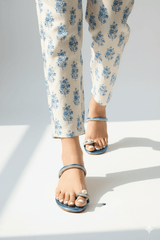 Parisa Blue Slippers (11012) - Spunkz