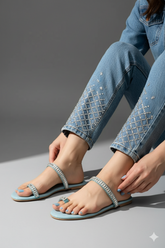 Blue Strap Slides (11074)
