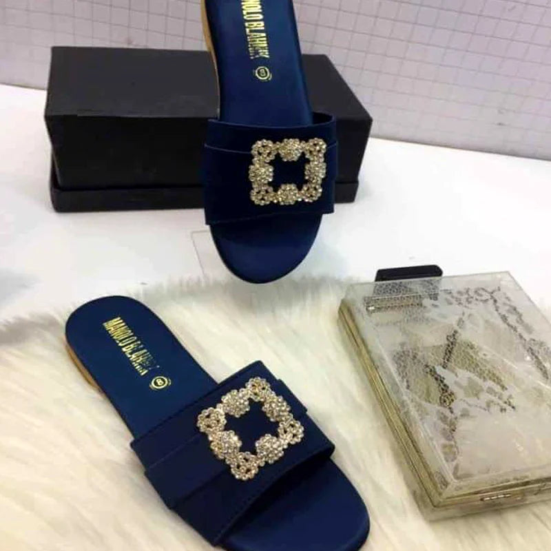 Buckle Flat Slides