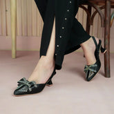 Multi Stone slingback Heel 90396