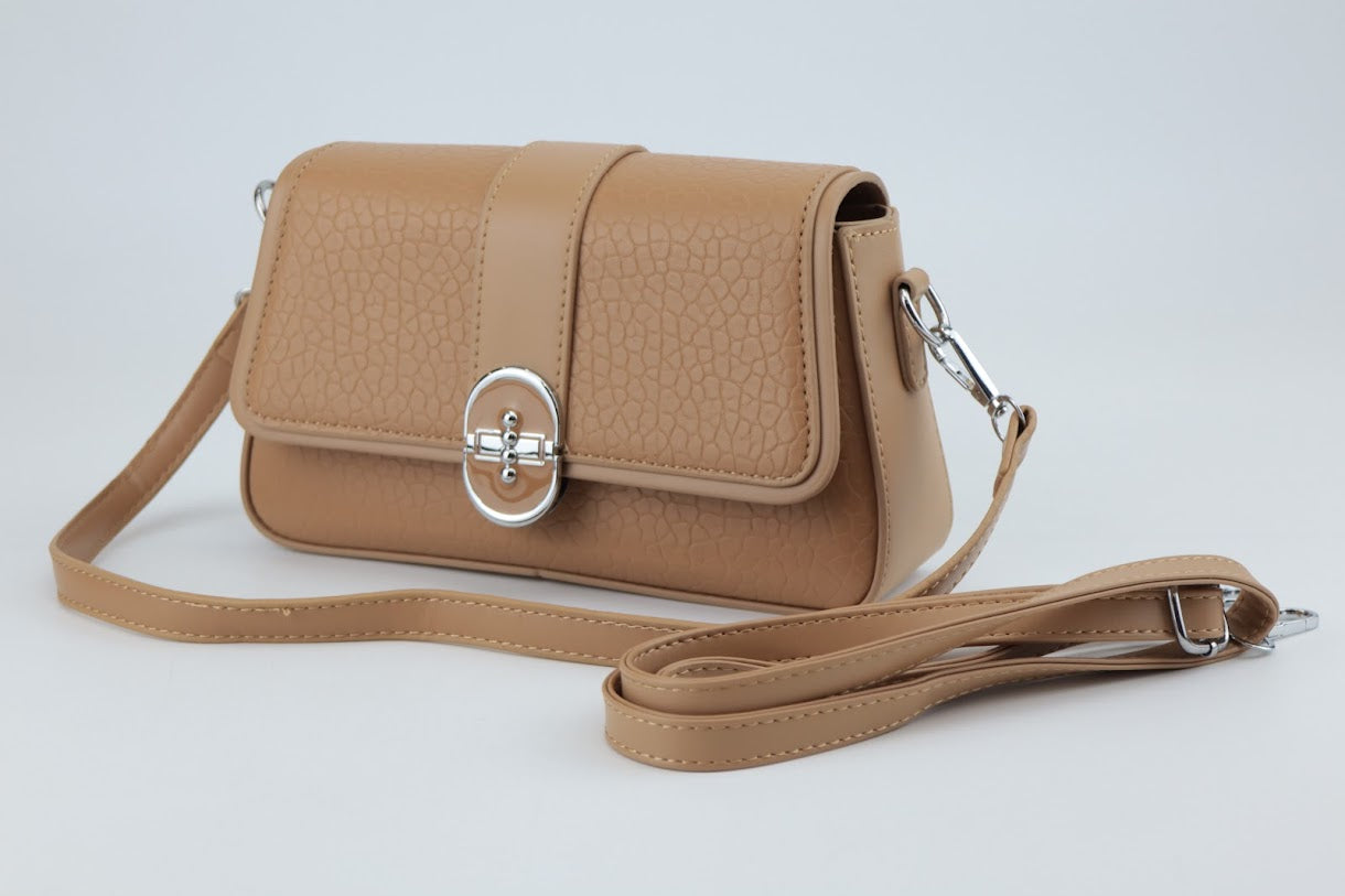 Leather Pattern Sling Bag - Spunkz