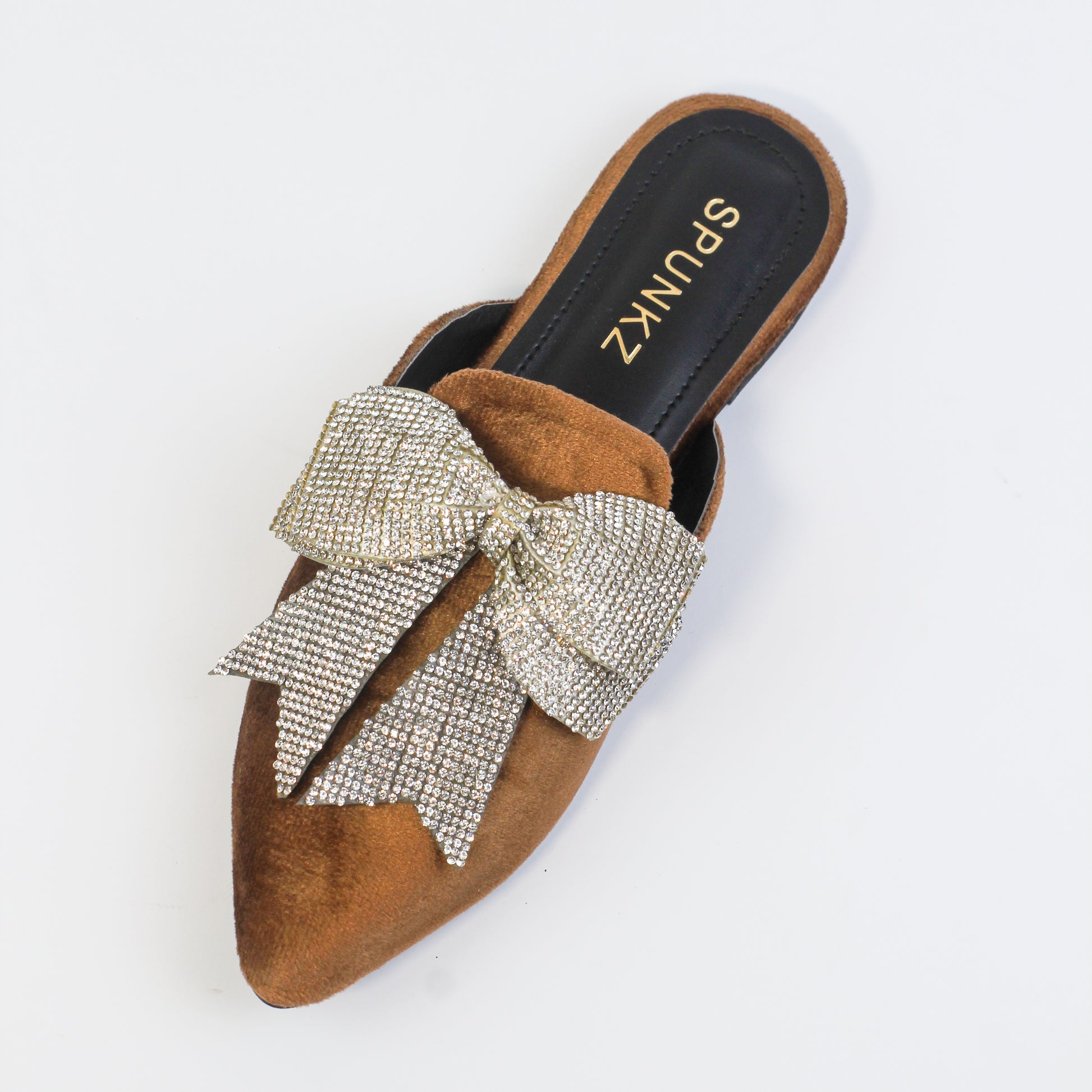 Annabel Brown Mule Shoes (11029) - Spunkz
