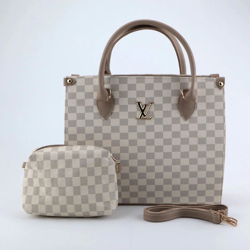 checkered Handbag Set - Spunkz