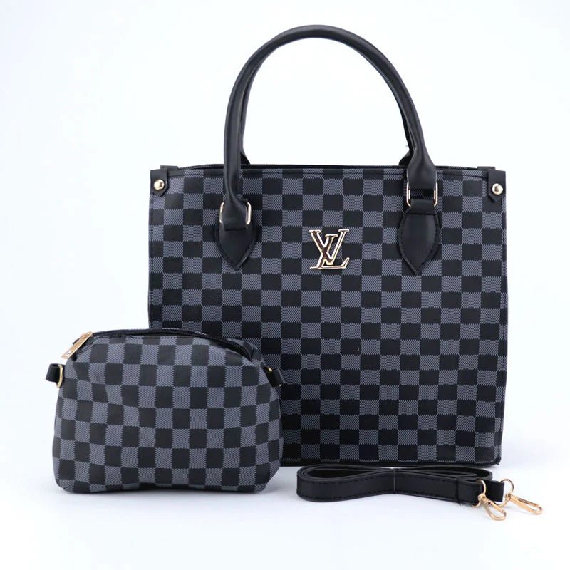 checkered Handbag Set - Spunkz