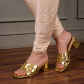 Golden Crocs Sandals (11028)