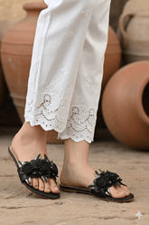 Lilico black Flat Slides (11060) - Spunkz