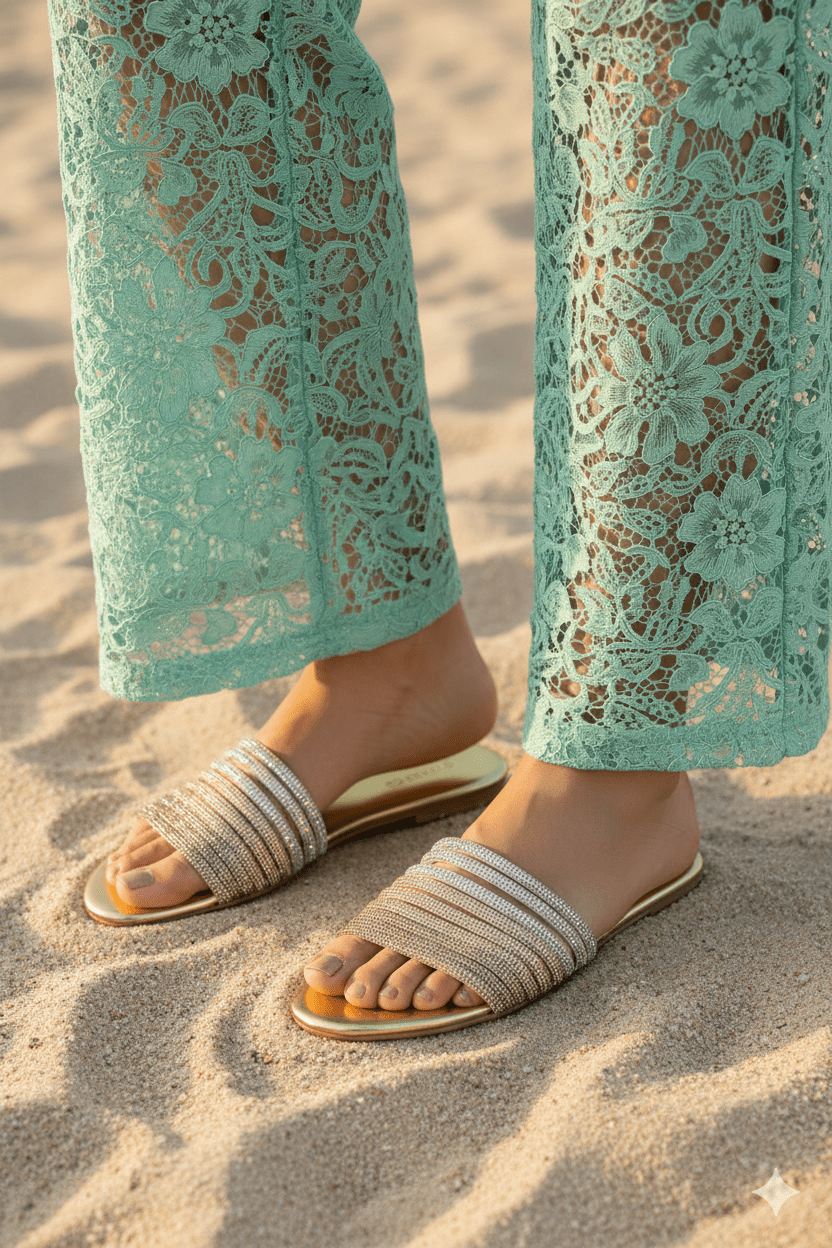 Mash Gold Slippers (11023) - Spunkz