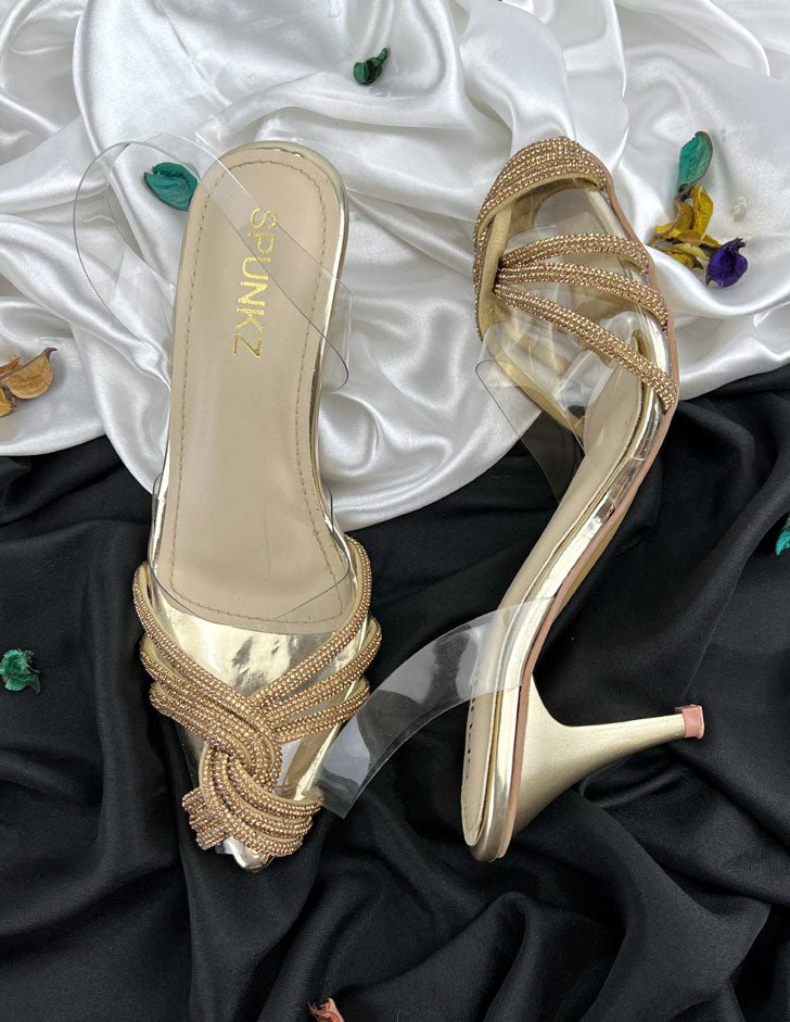 Diva Gold Cinderella Shoes - Spunkz