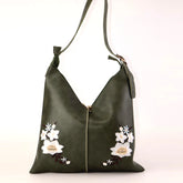 Flower Embroidery Shoulder Bag