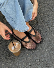 Black Ballerina Ballet Flats