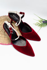 Nova Burgundy Mules (11082) - Spunkz