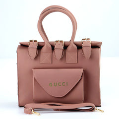 Leather Pocket Handbag