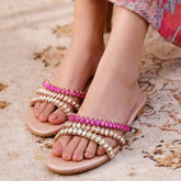 Spunkz Jeweled Flats (Pink)
