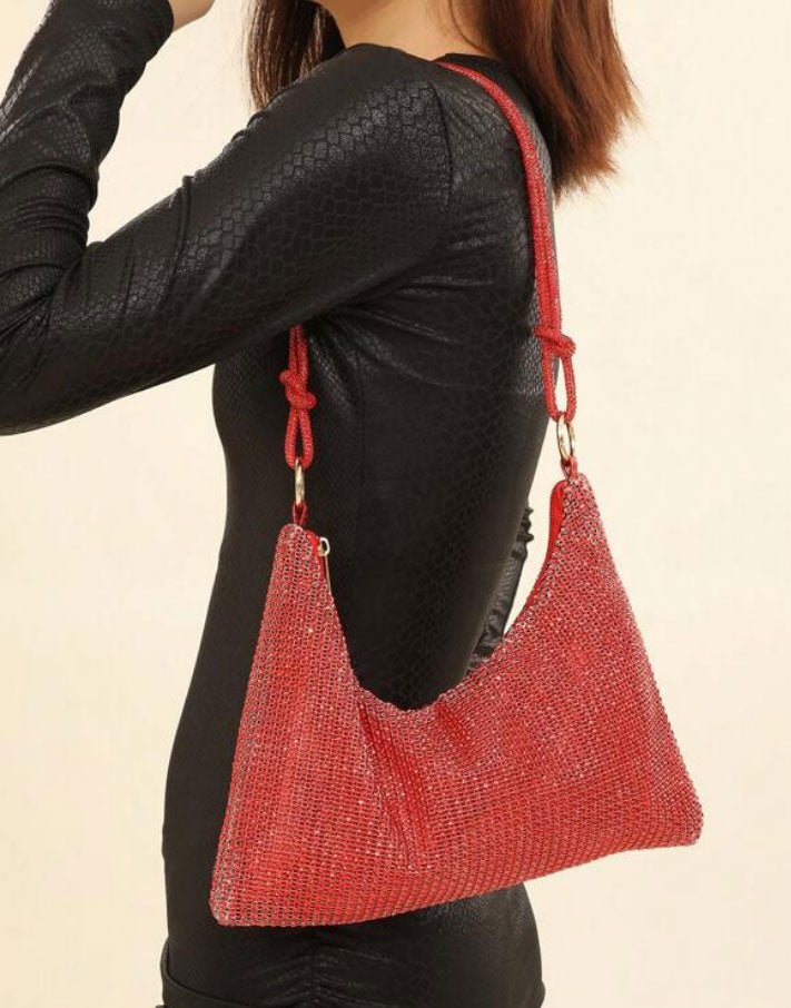 Rhinestone Hobo Bag - Spunkz