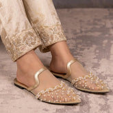 Roshan Gold Mules 90062