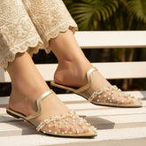 Roshan Gold Mules 90062