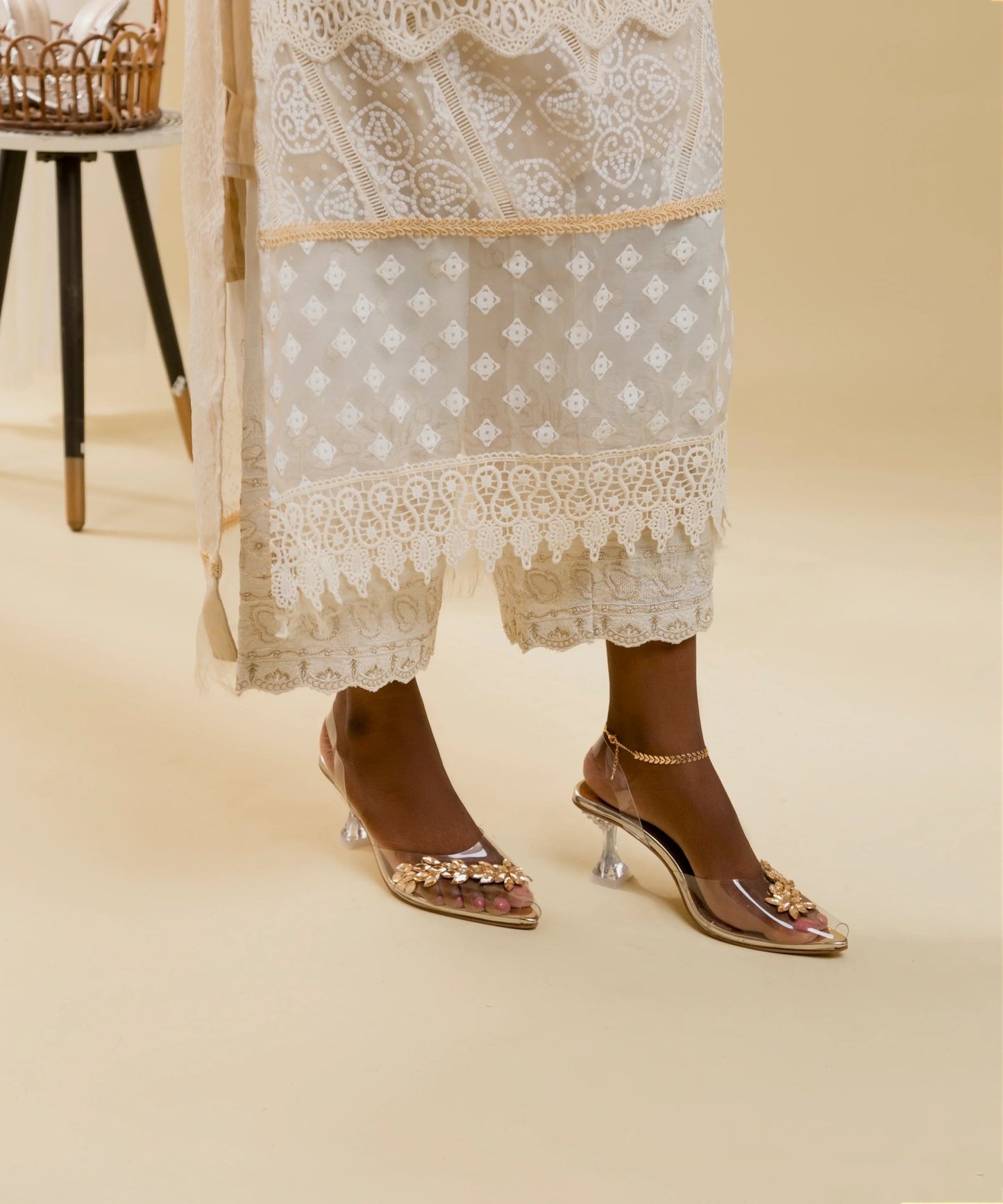 Rosie Slingback Gold Heel - Spunkz