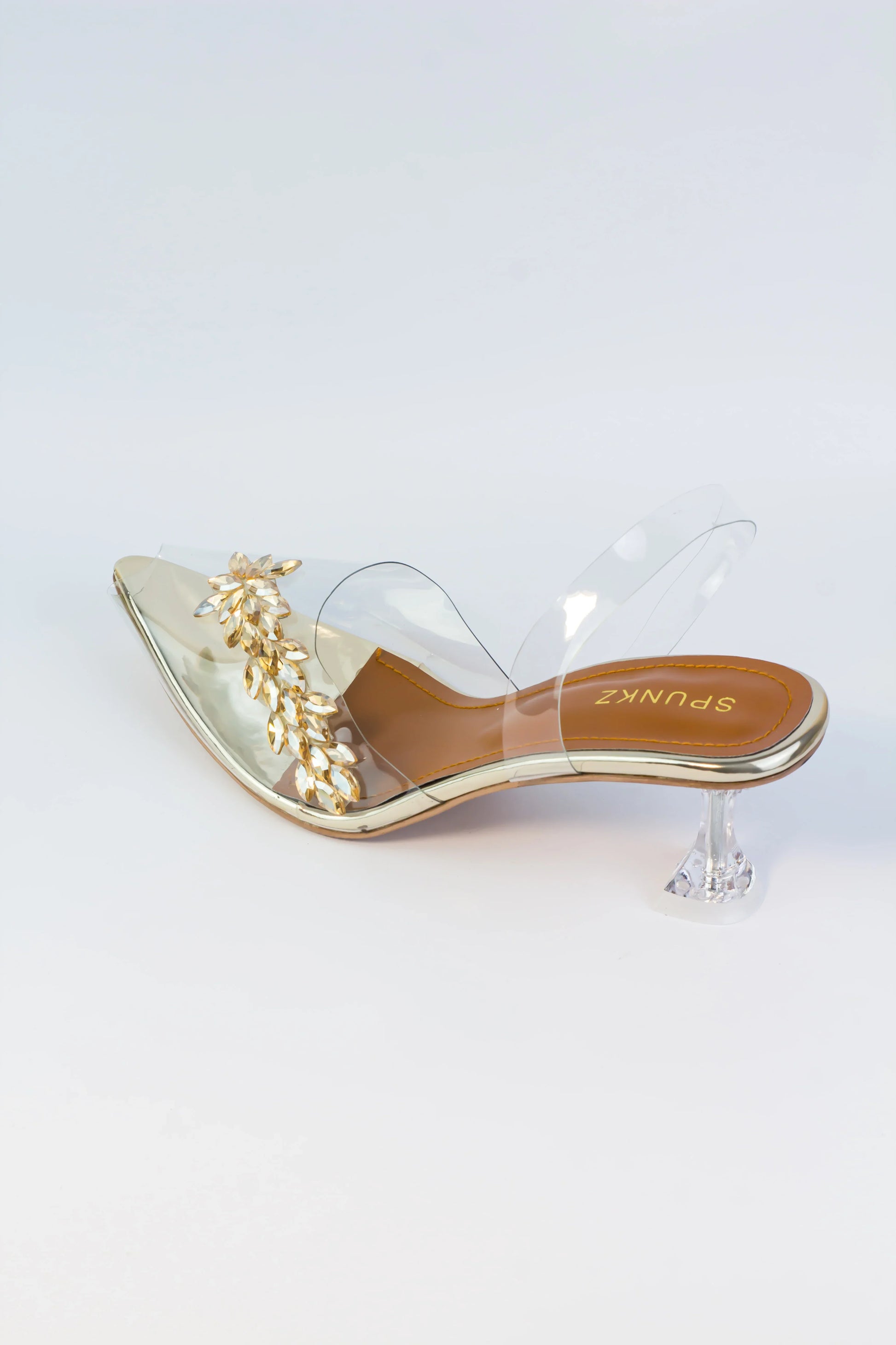 Rosie Slingback Gold Heel - Spunkz