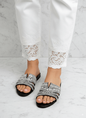 Gina Black Slippers - Spunkz