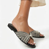 Pearl Black Slipper (11005)