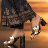 H Style Block Heel Sandals 90014