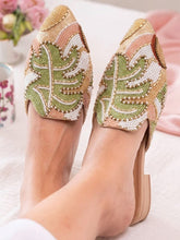 Embroidery Flat Mules
