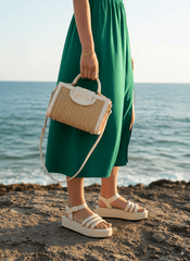 Beige Wedge (11027) - Spunkz