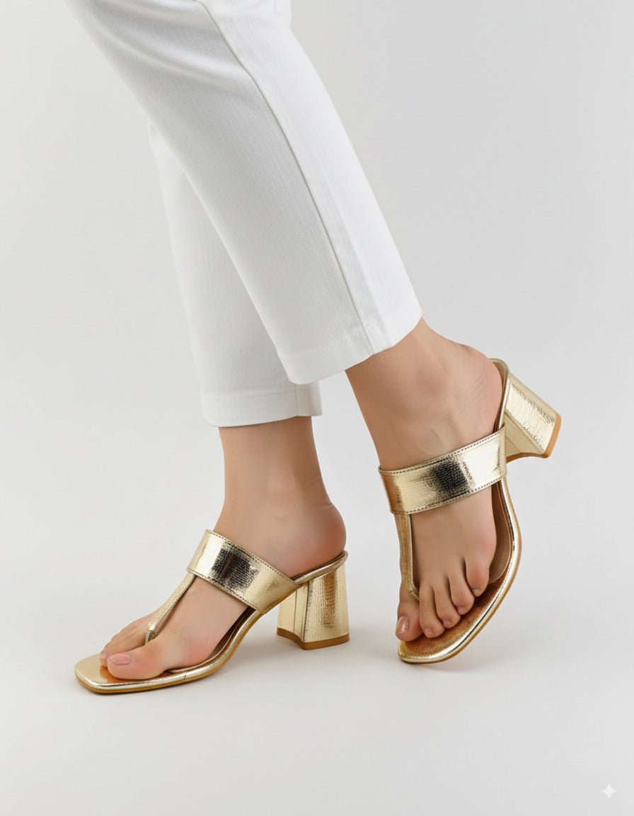 Block Heel Sandals - Spunkz