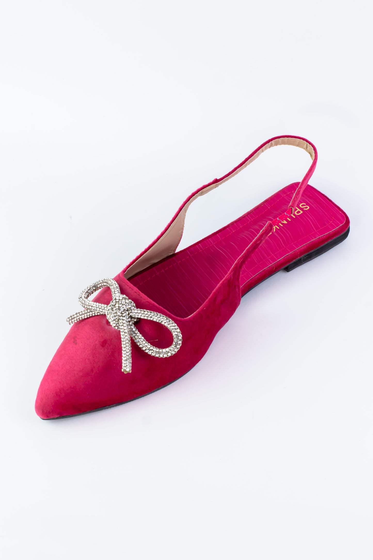 Bow-Tie Pink Flats (11015) - Spunkz