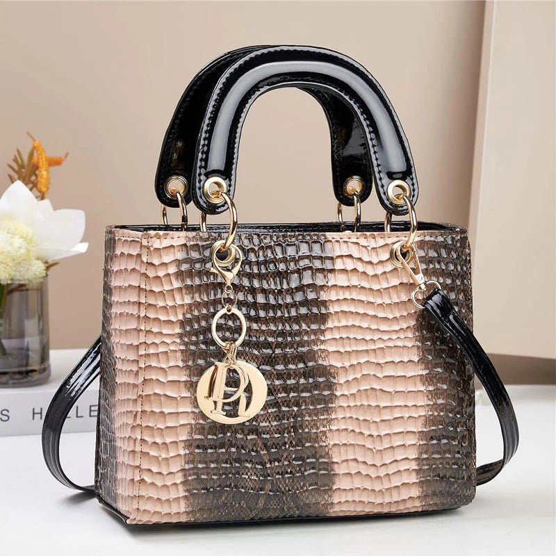 Leather Pattern Handbag - Spunkz